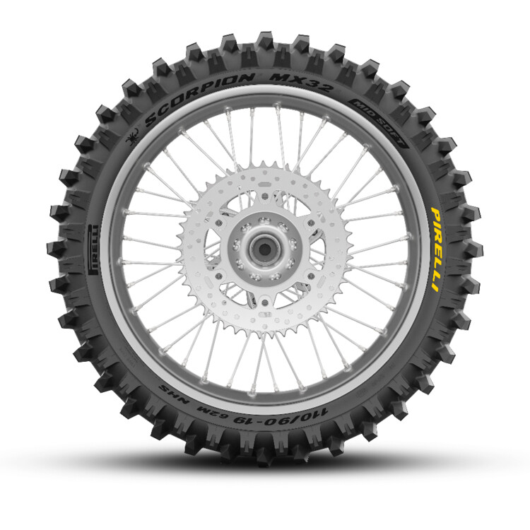 PNEU 110/90 - 19 NHS 62M NEW SCORPION MX32 MID SOFT PIRELLI - Imagem Secundária