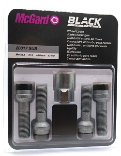 PERNOS MCGARD M14X1,5 28017SUB PRETO - Imagem Secundária 1