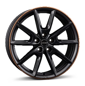 JANTE BORBET LX19 8X19 ET44 5X112 BLACK MATT RIM COPPER 66,5