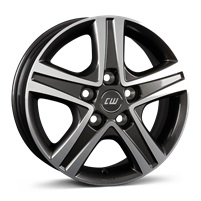 JANTE BORBET CWD 6,5X16 ET52 5X112 MISTRAL ANTHRACITE GLOSSY POLISHED 66,5 - Imagem Secundária 1