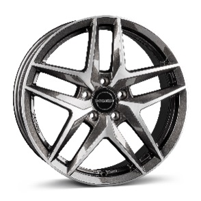 JANTE BORBET Z 8X19 ET43 5X112 MISTRAL ANTHRACITE GLOSSY POLISHED 66,5