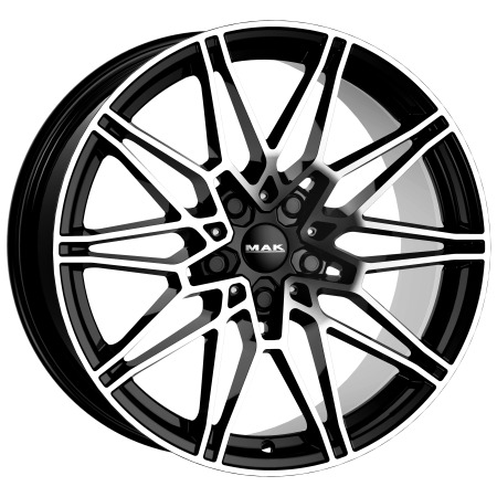 JANTE MAK KOENIG 7,5x17 ET52 5x112 GLOSS BLACK 66,6 - Imagem Secundária 1