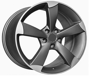 JANTE BK217 7.5X17 ET35 5X112 MATT BLACK POLISH 66.45 - Imagem Secundária 1