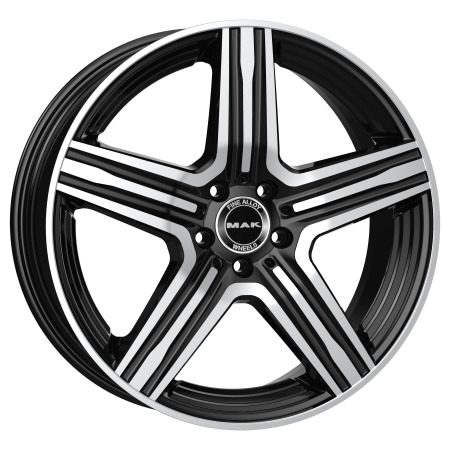 JANTE MAK LEWIS 8x19 ET20 5x112 GLOSS BLACK MIRROR RING 66,6