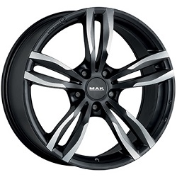 JANTE MAK LUFT 7.5X17 ET52 5X112 66,6 BLACK POLISH - Imagem Secundária 1