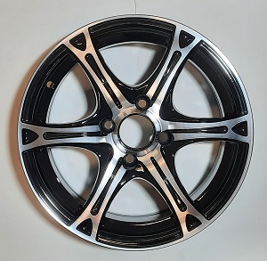 JANTE DARWIN 6,5X15 ET20 4X108 B-716 PRETA POLIDA (65.10) - Imagem Secundária 1