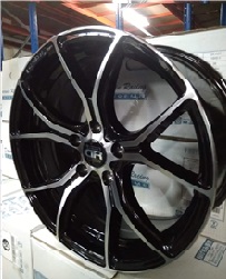 JANTE DARWIN 8,0X18 ET38 5X120 GX-A63 PRETA POLIDA (72.56) - Imagem Secundária 1