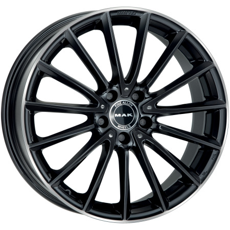 JANTE MAK KOMET 9x18 ET50 5x112 GLOSS BLACK MIRROR RING 66,6 - Imagem Secundária 1