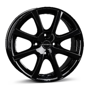 JANTE BORBET LV4 7X17 ET44 4X100 BLACK GLOSSY 64 - Imagem Secundária 1
