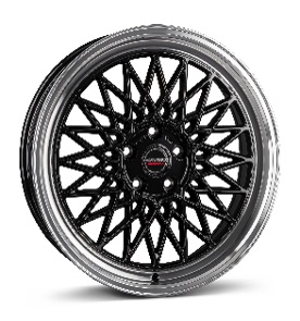 JANTE BORBET B 8X18 ET45 5X112 BLACK RIM POLISHED 66,5 - Imagem Secundária 1