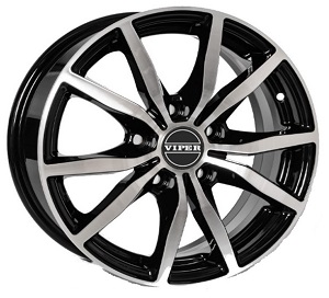 JANTE VIPER 6,5 X15 ET40 5X112 V57  BLACK POLISHED 66.6 - Imagem Secundária 1