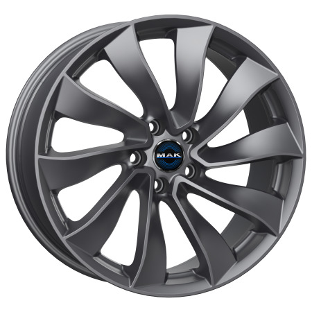 JANTE MAK SOLAR 8,5x18 ET38 5x114,3 GLOSS GUN METALLIC 64,1 - Imagem Secundária 1