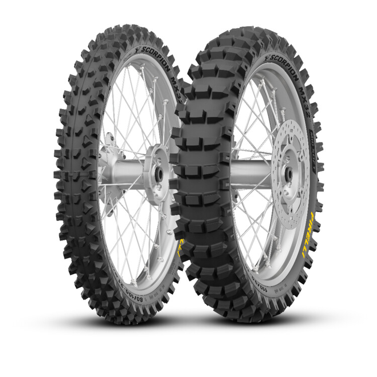 PNEU 110/90 - 19 NHS 62M NEW SCORPION MX32 MID SOFT PIRELLI - Imagem Secundária 1