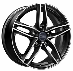 JANTE VIPER 6,5 X16 ET43 5X108 MAGDERBURG BLACK POLISHED 67,1 - Imagem Secundária 1