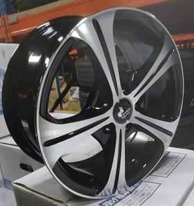 JANTE DARWIN 6,5X15 ET35 4X100 B712 PRETA POLIDA (60.10) - Imagem Secundária 1