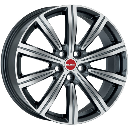 JANTE MAK BIRMINGHAM 8,5x20 ET45 5x120 GUN MET-MIRROR FACE 65,1 - Imagem Secundária 1