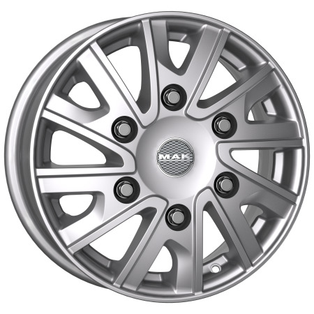 JANTE MAK DELIVER 6,5x16 ET68 6x180 SILVER 130,1 - Imagem Secundária 1