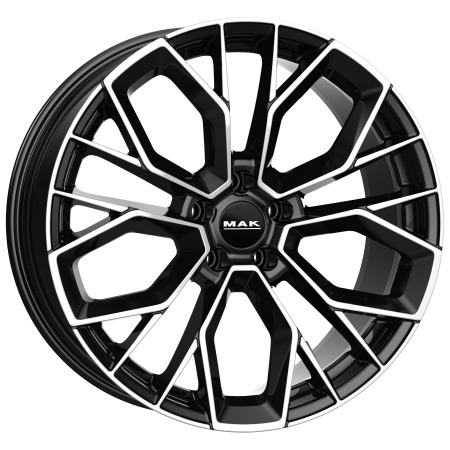 JANTE MAK STILO 7,5x18 ET48 5x112 GLOSS BLACK 57,1 - Imagem Secundária 1
