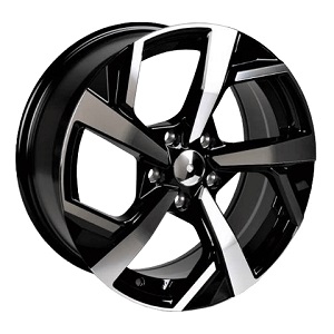 JANTE 169 7X17 5X114.3 ET41 RC169 BLACK POLISH 73.1 - Imagem Secundária 1