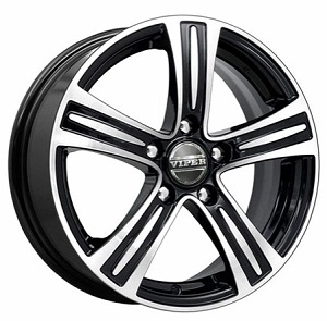 JANTE VIPER 6 X 15 ET43 5X108 SALZBURG  BLACK POLISHED 67.1 - Imagem Secundária 1