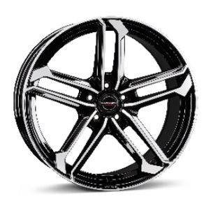 JANTE BORBET ATX 8,5X19 ET30 5X112 BLACK POLISHED GLOSSY 66,5 - Imagem Secundária 1